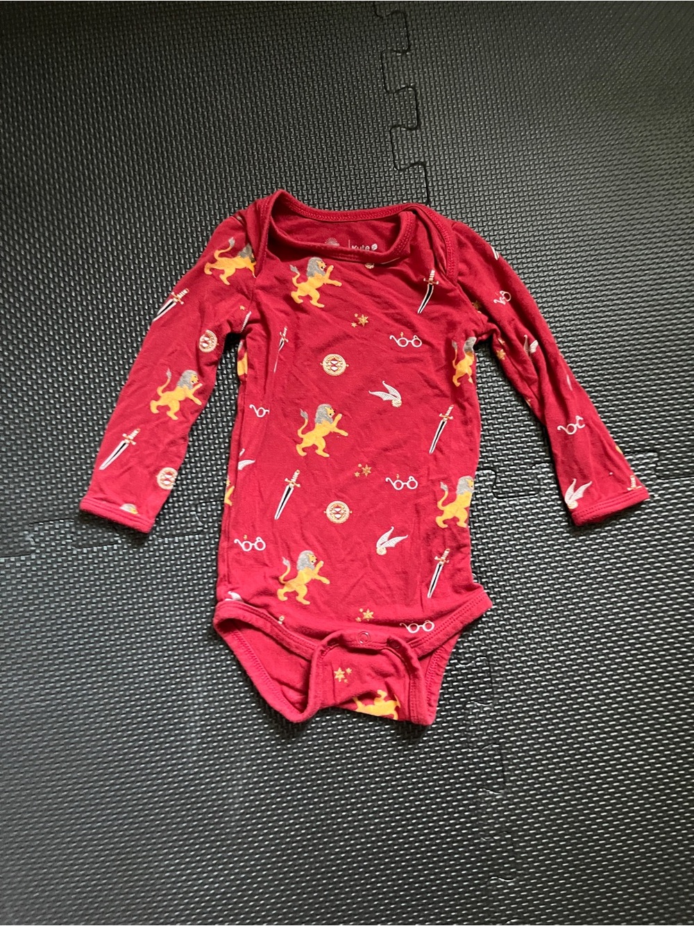 Kyte Baby Gryffindor Red Harry Potter Bodysuit Bamboo 6-12 Months